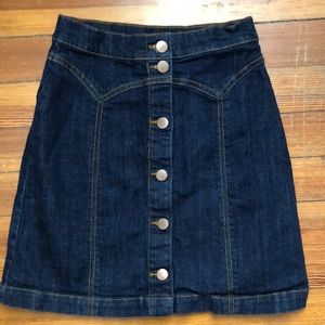 H&M denim mini skirt